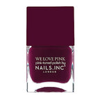 Nails Inc We Love Pink, What's The Blush, Burgundy, Glossy, No Chip, Long Lasting, Quick Dry, Air Dry, Professional Manicures & Pedicures, Fingernails & Toenails, Vegan Nail Polish, 14 ML