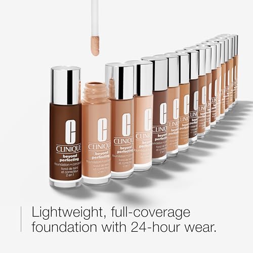 Clinique Beyond Perfecting Liquid Lightweight Full-Coverage Foundation + Concealer For Dry Combination To Oily Skin Types - Damaged Box