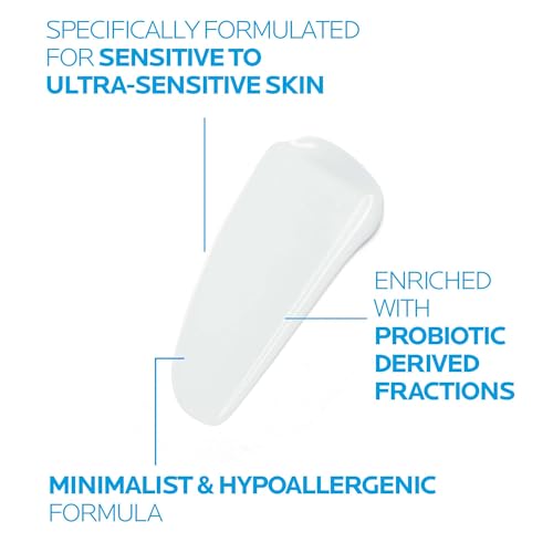 La Roche-Posay Toleriane Dermallergo Soothing Fluid, 48H Lightweight Face Moisturiser for Combination to Oily Sensitive Skin, with Sphingobioma and Neurosensine, 40ml - Damaged Box