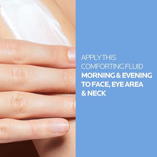 La Roche-Posay Toleriane Dermallergo Soothing Fluid, 48H Lightweight Face Moisturiser for Combination to Oily Sensitive Skin, with Sphingobioma and Neurosensine, 40ml - Damaged Box