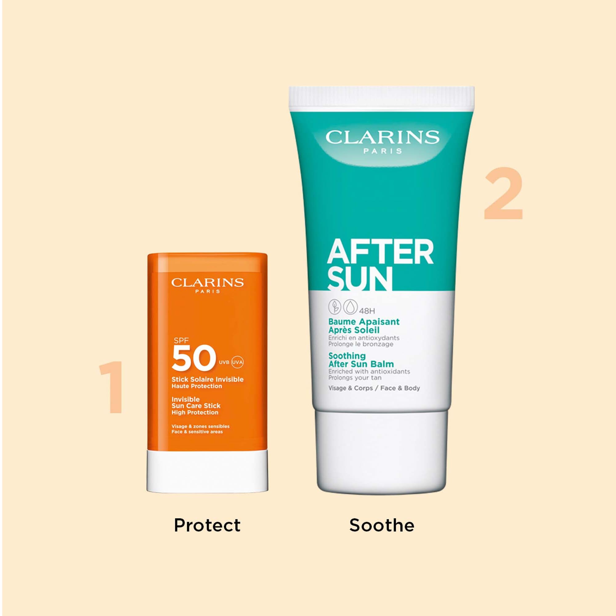 Clarins Invisible Sun Care Stick SPF50 High Protection 17g