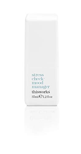 This Works Stress Check Mood Manager, 35 ml - Travel Size Aromatherapy Spray with Ylang Ylang and Patchouli Essential Oils - Mood-Boosting Remedy for Self Care and Relaxation - Damaged Box