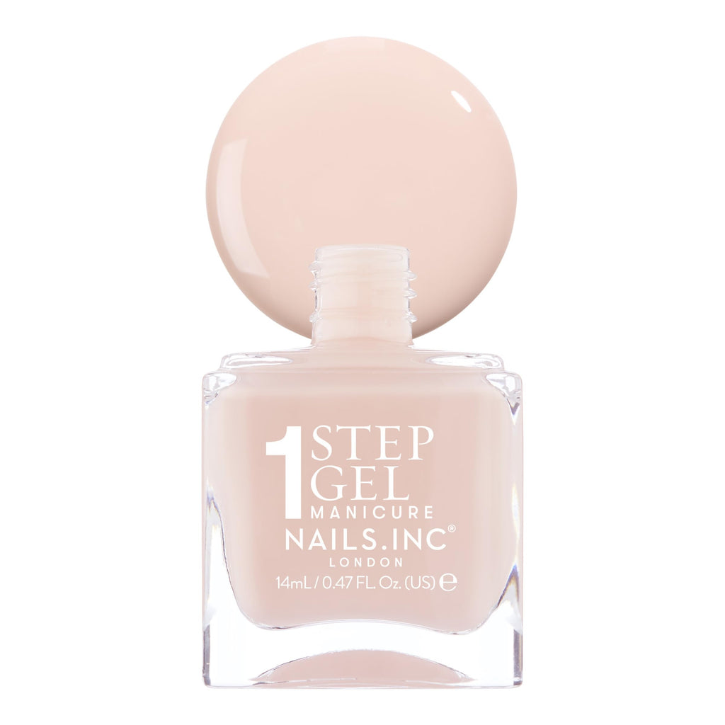 Nails Inc It's Topless Gel-Like Nail Polish, 4-in-1 Base Coat, Treatment, Colour & Top Coat, Long Lasting, Strong, Chip Free Nails, Glossy Salon Quality Manicure, Air Dry Nail Polish, Renee, 14 ML