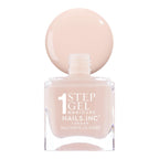 Nails Inc It's Topless Gel-Like Nail Polish, 4-in-1 Base Coat, Treatment, Colour & Top Coat, Long Lasting, Strong, Chip Free Nails, Glossy Salon Quality Manicure, Air Dry Nail Polish, Renee, 14 ML