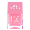 Nails Inc It's Topless Gel-Like Nail Polish, 4-in-1 Base Coat, Treatment, Colour & Top Coat, Long Lasting, Strong, Chip Free Nails, Glossy Salon Quality Manicure, Air Dry Nail Polish, Allegra, 14 ML