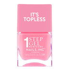 Nails Inc It's Topless Gel-Like Nail Polish, 4-in-1 Base Coat, Treatment, Colour & Top Coat, Long Lasting, Strong, Chip Free Nails, Glossy Salon Quality Manicure, Air Dry Nail Polish, Allegra, 14 ML