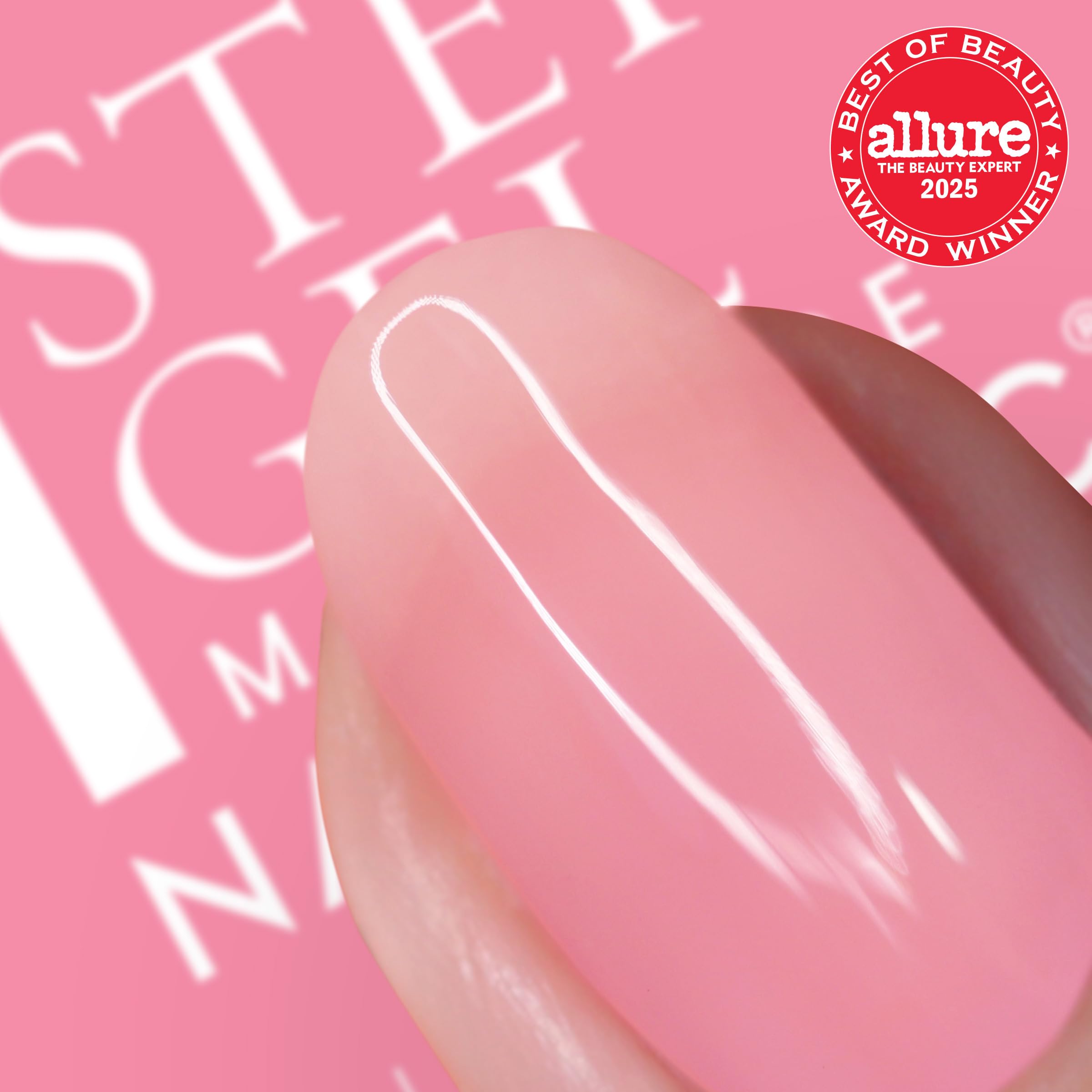 Nails Inc It's Topless Gel-Like Nail Polish, 4-in-1 Base Coat, Treatment, Colour & Top Coat, Long Lasting, Strong, Chip Free Nails, Glossy Salon Quality Manicure, Air Dry Nail Polish, Allegra, 14 ML
