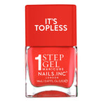 Nails Inc It's Topless Gel-Like Nail Polish, 4-in-1 Base Coat, Treatment, Colour & Top Coat, Long Lasting, Strong, Chip Free Nails, Glossy Salon Quality Manicure, Air Dry Nail Polish, Allegra, 14 ML