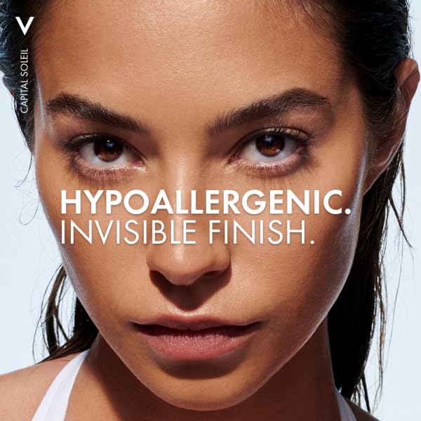 Vichy Captial Soleil Dry Touch Protective Face Fluid SPF 50+, Mattifying Sunscreen with Airlicium for Long-Lasting Shine Control, For All Skin Types, 50ml - Damaged Box
