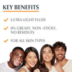 Eucerin Sun Face Hydro Protect Ultra-Light Fluid SPF 50+ 50ml, Facial Sunscreen with Non-Greasy Finish, Fast-Absorbing and Ultra Broad Spectrum Face Sun Cream - Damaged Box