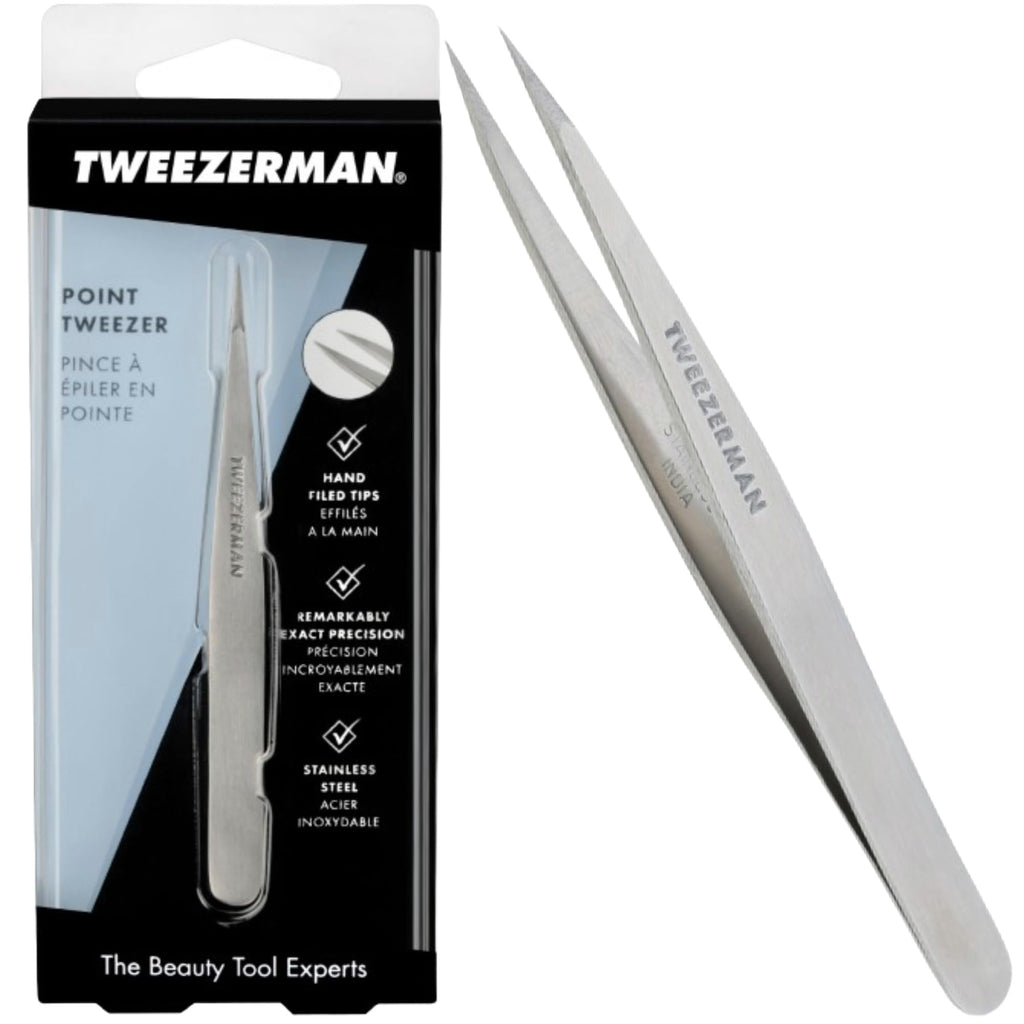 Tweezerman Point Tweezer Stainless Steel - Damaged Box
