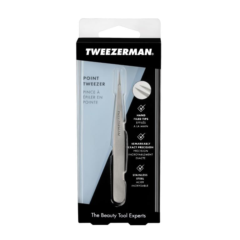 Tweezerman Point Tweezer Stainless Steel - Damaged Box