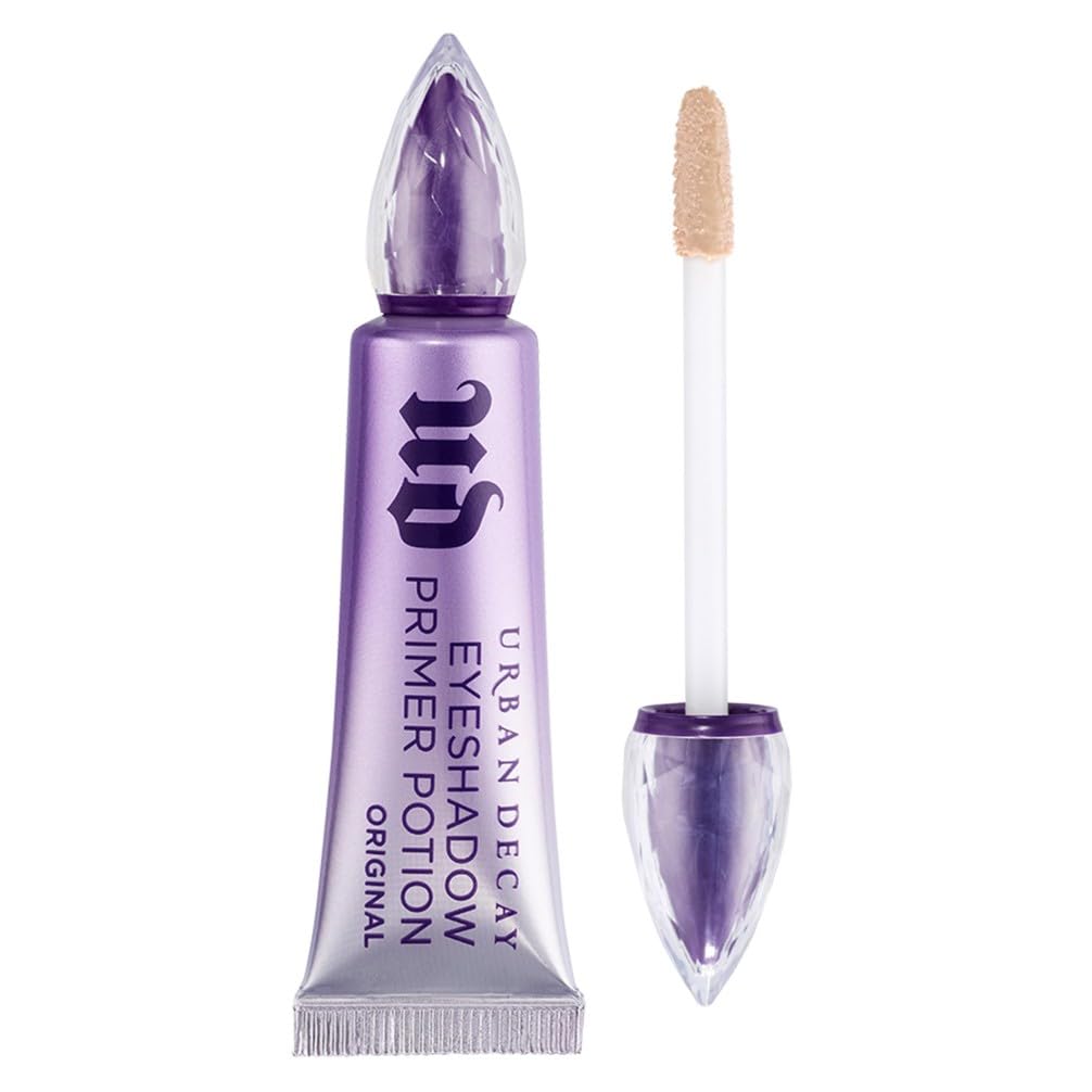 Urban Decay Eyeshadow Primer Potion, Smooths Imperfections, Preps Lids for Vibrant Crease-Free Makeup, Up to 24-Hour Long-Lasting, Vegan Formula*, Polymer Technology, Original Transparent Shade, 10ml - Damaged Box