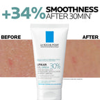 La Roche Posay Lipikar Urea 30% Exfoliating Moisturising Gel With Niacinamide, Intensive Care for Extremely Dry, Rough & Thick Localized Zones, Soothing Body Treatment, 50ml - Damaged Box
