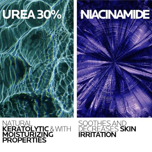 La Roche Posay Lipikar Urea 30% Exfoliating Moisturising Gel With Niacinamide, Intensive Care for Extremely Dry, Rough & Thick Localized Zones, Soothing Body Treatment, 50ml - Damaged Box