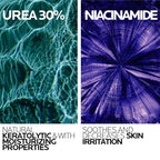 La Roche Posay Lipikar Urea 30% Exfoliating Moisturising Gel With Niacinamide, Intensive Care for Extremely Dry, Rough & Thick Localized Zones, Soothing Body Treatment, 50ml - Damaged Box