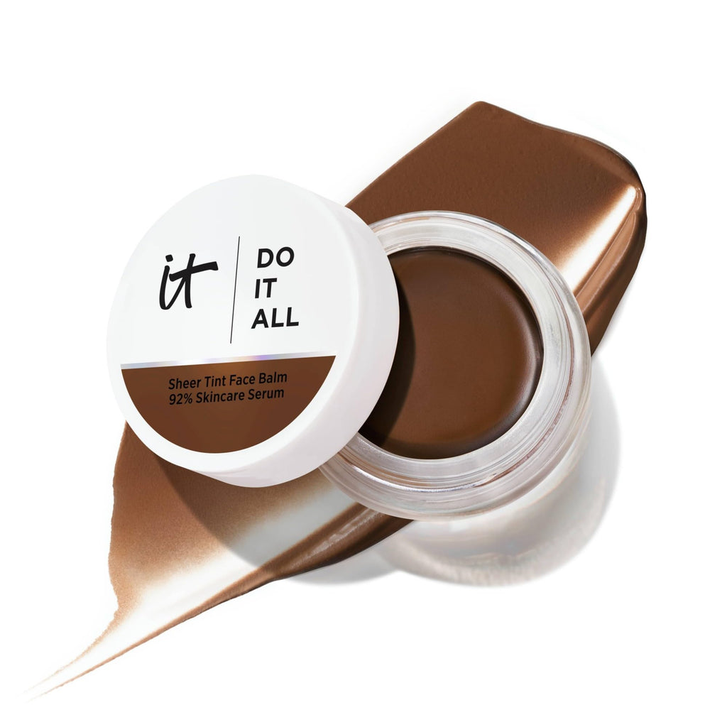 IT Cosmetics Do It All Sheer Tint Face Balm, Sheer-Coverage Tinted Moisturiser with Collagen Peptide, Hyaluronic Acid and Vitamin E, Up to 24HR Skincare Hydration, 18g - Damaged Box
