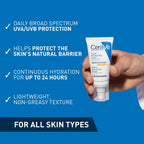 CeraVe AM Facial Moisturising Lotion SPF30 With 3 Essential Ceramides and Hyaluronic Acid, Broad Spectrum UVA/UVB Protection for Normal to Dry Skin, 52ml - Damaged Box