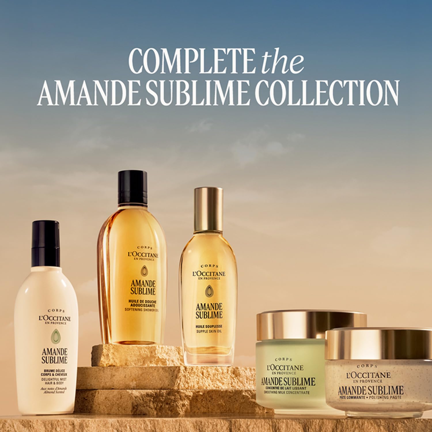 L'OCCITANE Almond Shower Oil 250ml | Moisturising & Nourishing | Vegan & 99% Readily Biodegradable | Luxury & Clean Beauty Body Wash for All Skin Types