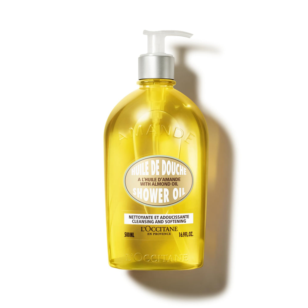 L'OCCITANE Almond Shower Oil 250ml | Moisturising & Nourishing | Vegan & 99% Readily Biodegradable | Luxury & Clean Beauty Body Wash for All Skin Types