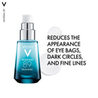 Vichy Min'eral 89 Repairing Eye Fortifier Hydrating Serum With Hyaluronic Acid, Caffeine, Adenosine, Comforting Gel-Cream Texture, Ophthalmologically Tested, 15ml - Damaged Box - BBE 07/2028