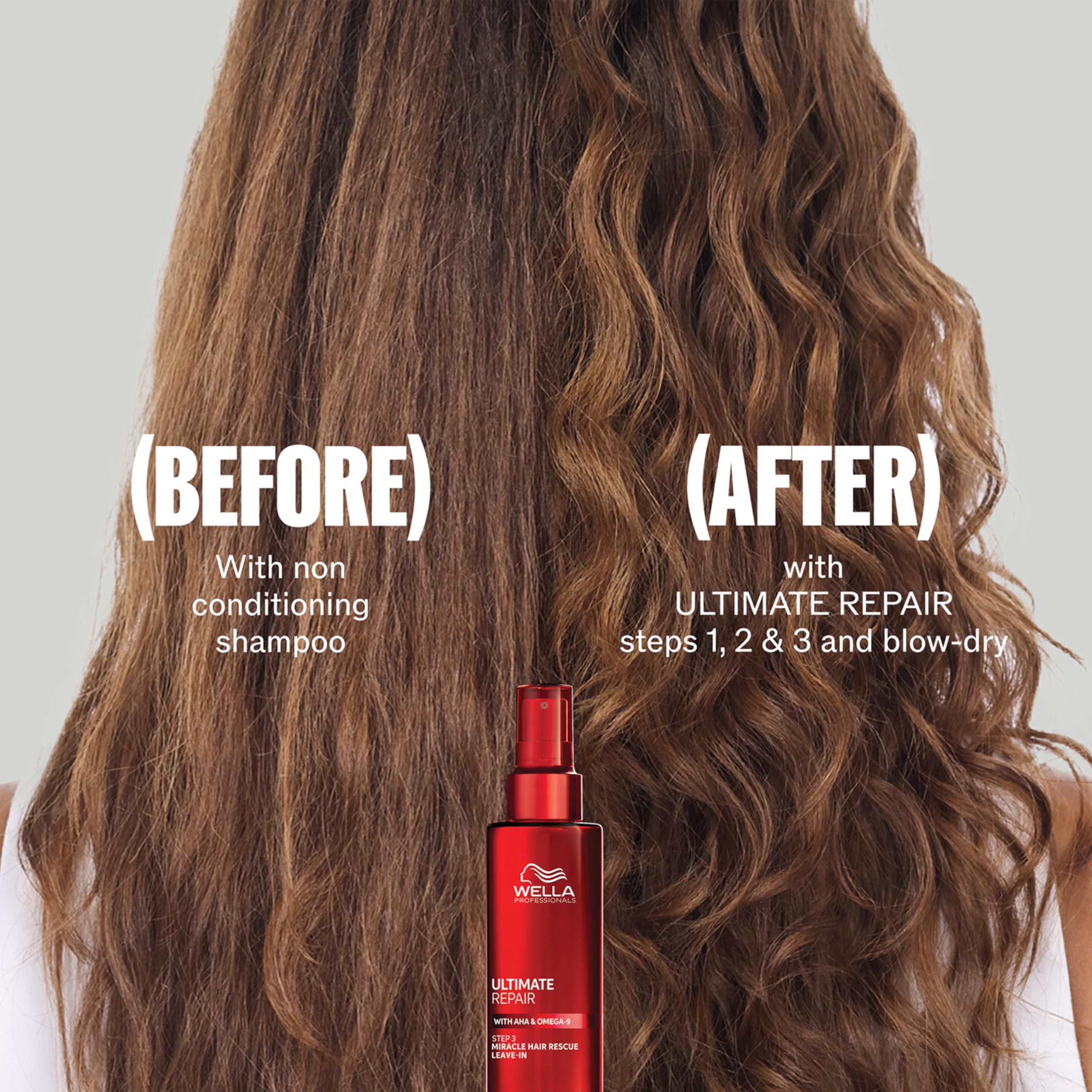 Wella Professionals Ultimate Repair Miracle Hair Rescue - Leave-on Treatment for Damaged Hair - WIth AHA & Omega-9 (30ml) - Very Good