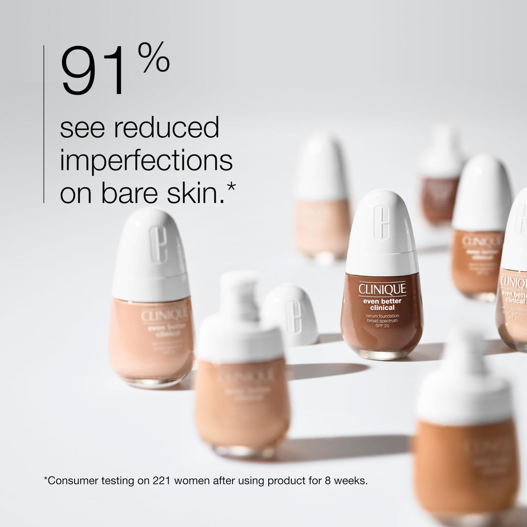 Clinique Even Better Clinical Serum Foundation SPF 20 - WN 56 Cashew - Full Coverage Satin Matte - 30ml - Damaged Box