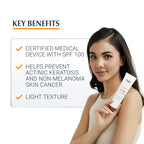 Eucerin Sun Actinic Control MD SPF 100 80ml, Medical Sunscreen for Actinic Keratosis and Non-Melanoma Skin Cancer Prevention, Fragrance-Free, Water-Resistant Factor 100 Sun Cream - Damaged Box - BBE 06/2028