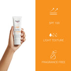 Eucerin Sun Actinic Control MD SPF 100 80ml, Medical Sunscreen for Actinic Keratosis and Non-Melanoma Skin Cancer Prevention, Fragrance-Free, Water-Resistant Factor 100 Sun Cream - Damaged Box - BBE 06/2028