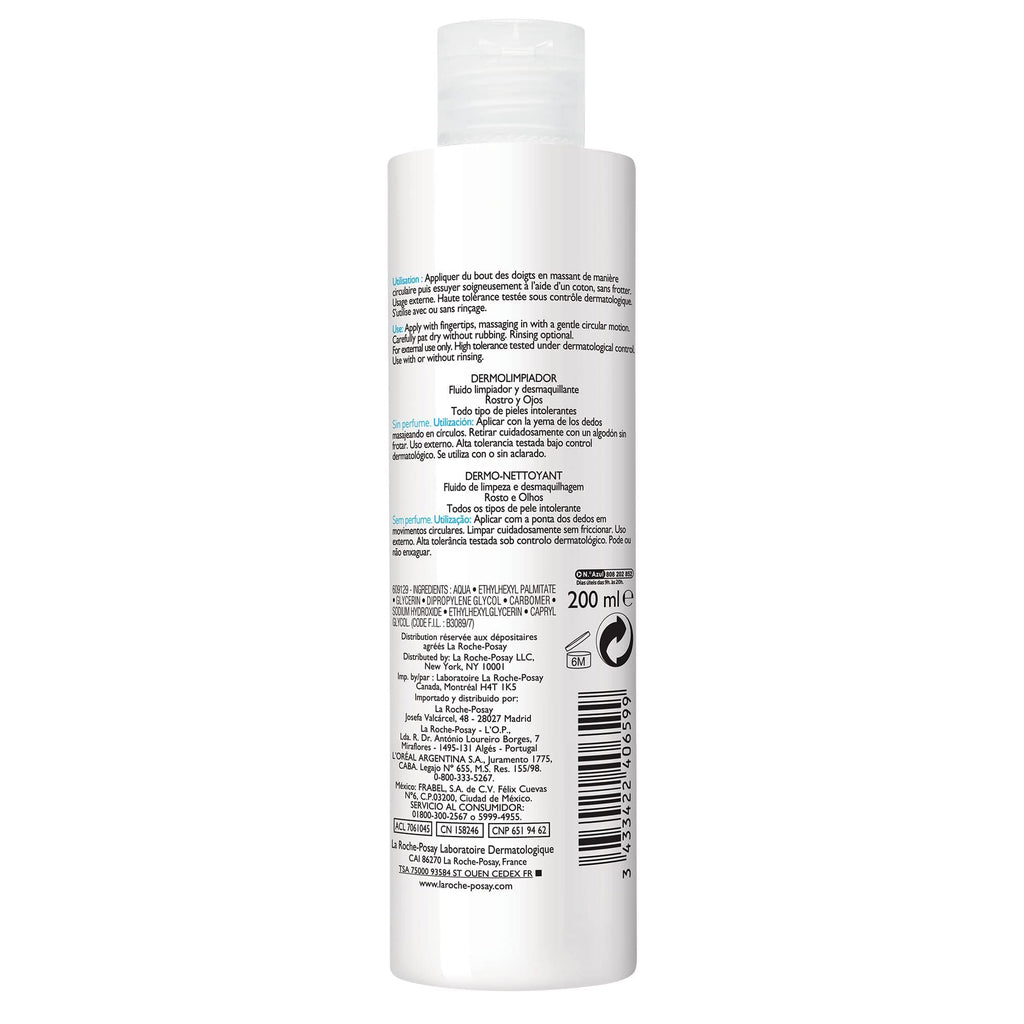 La Roche-Posay Toleriane Dermo Milk Facial Cleanser for Sensitive and Allergy-Prone Skin 200ml - Damaged Box