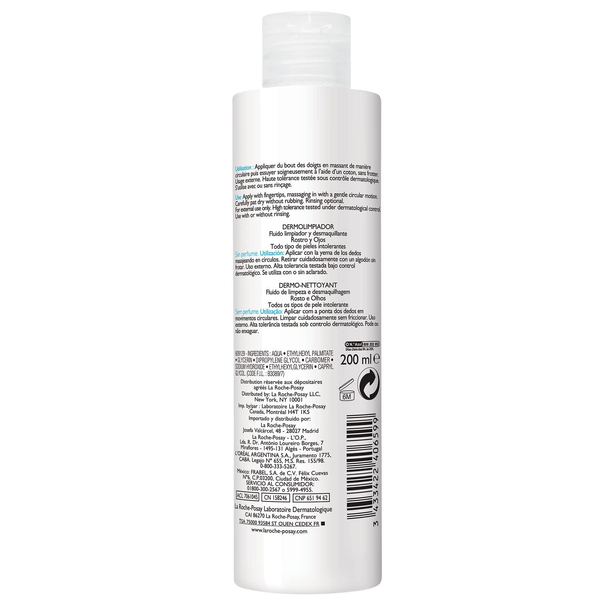 La Roche-Posay Toleriane Dermo Milk Facial Cleanser for Sensitive and Allergy-Prone Skin 200ml - Damaged Box