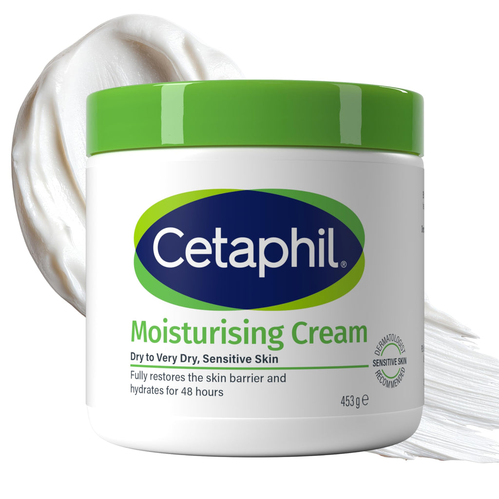 Cetaphil Body Moisturiser, 453g, Moisturising Cream For Dry to Very Dry, Sensitive Skin, With Niacinamide & Vitamin E