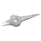 Tweezerman Wide Grip Tweezer, Extra Large Tweezers, Professional Stainless Steel Precision Tweezers for Facial Hair and Eyebrows, (Pack of 1) - Damaged Box