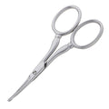 Tweezerman Facial Hair Scissors - Rounded Tip Stainless Steel for Eyebrows, Nose, Moustache, Beard, Ear Hair - 1 Pack - Damaged Box