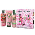 Herbal Essences Rose Scent Petal Soft Giftset: Shampoo 250ml, Conditioner 200ml, Leave-In Spray 145ml - Damaged Box