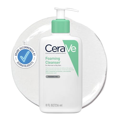 CeraVe Blemish Control Face Cleanser With 2% Salicylic Acid, Niacinamide, 3 Essential Ceramides, Hectorite Clay, Gel-to-Foam, For Blemish-Prone Skin, Oil-Absorbing Technology, Fragrance Free, 473ml - Damaged Box