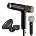 Faszin Hair Dryer, Lightweight Hairdryer with 110,000 RPM High Speed Motor for Fast Drying, 200 Million Ionic Hairdryers for Women & Men, Low Noise Hair Dryers, with 3 Magnetic Nozzle