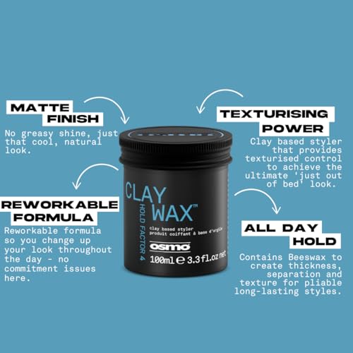 Osmo Clay Extreme | Beeswax for Firm & Flexible hold | Texture and Volume. 100ml. - Damaged Box