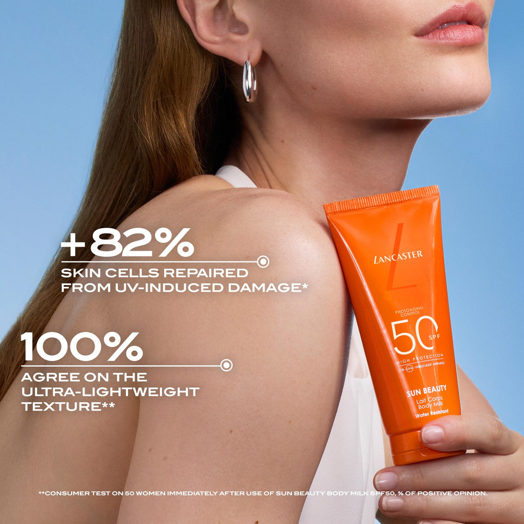 Lancaster Sun Beauty Body Milk SPF30 400ml - Photoaging Control - Broad Spectrum Sun Protection - Vegan