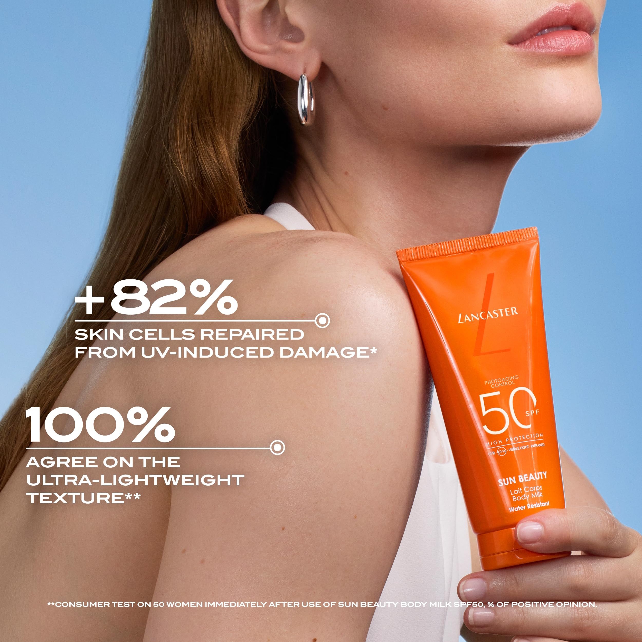 Lancaster Sun Beauty Body Milk SPF30 400ml - Photoaging Control - Broad Spectrum Sun Protection - Vegan