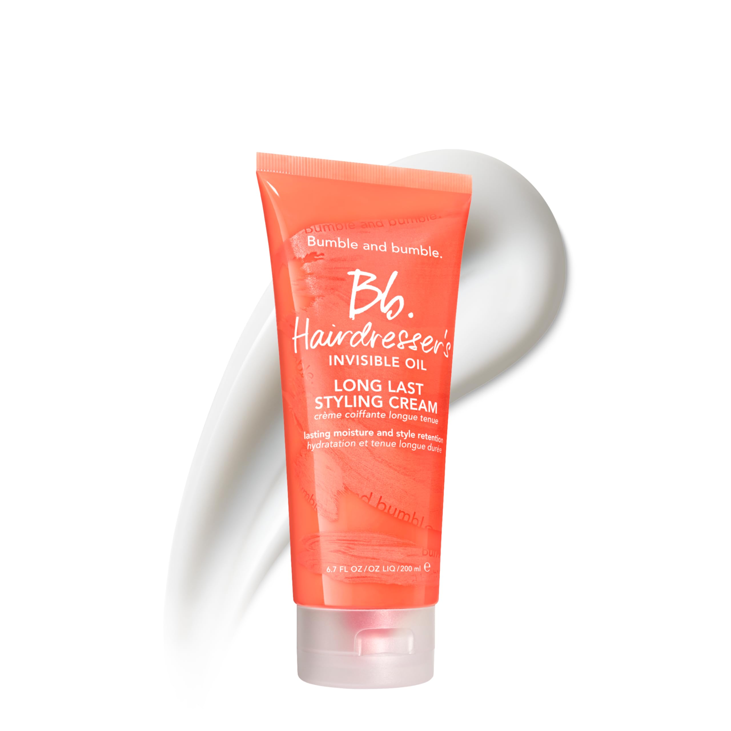 Bumble and bumble. Hairdresser's Invisible Oil Long Last Styling Cream | Hydrating, Anti Frizz, Color Safe | Curly, Wavy, Straight | With Argan Oil, Coconut Oil + Grapeseed Oil, 200 ml
