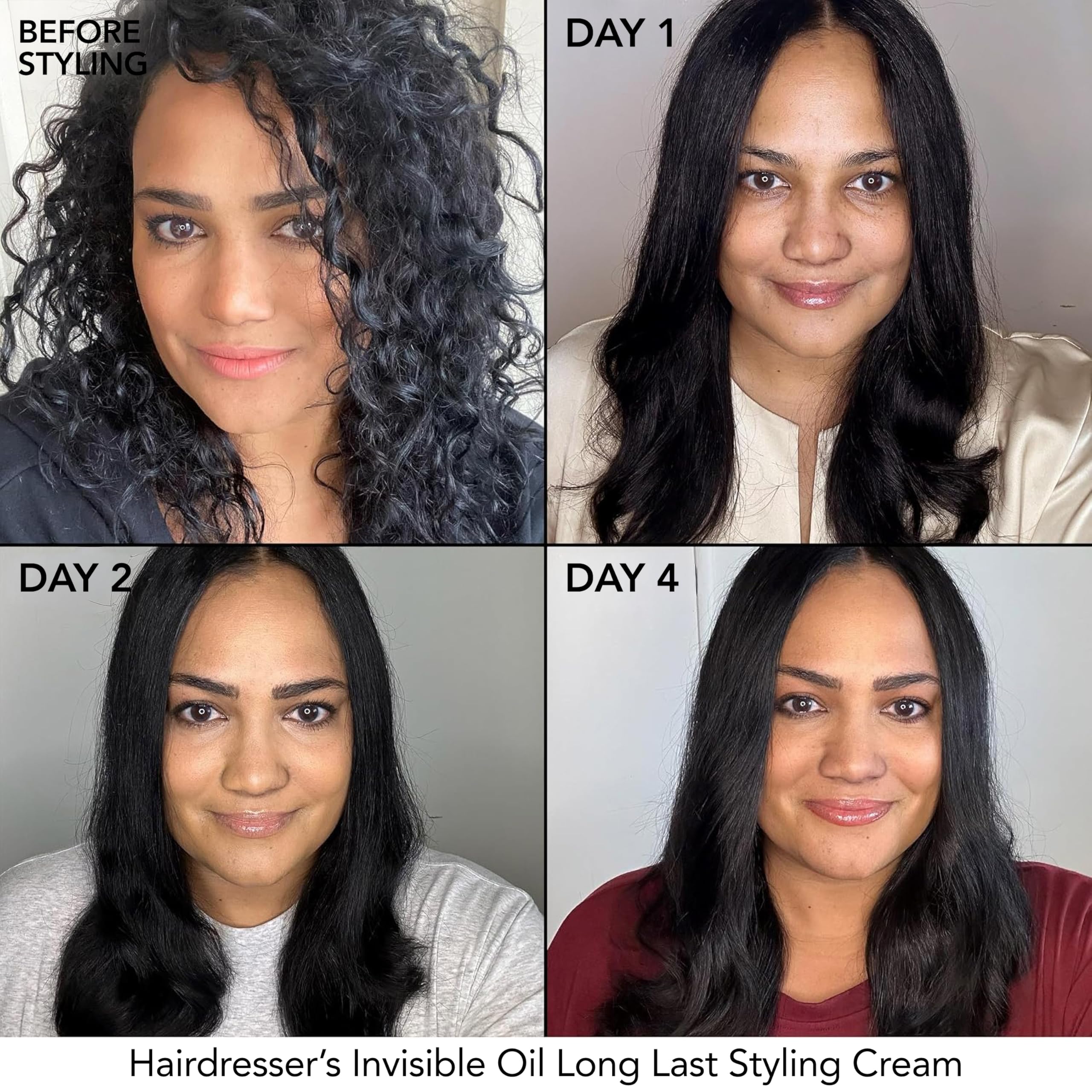 Bumble and bumble. Hairdresser's Invisible Oil Long Last Styling Cream | Hydrating, Anti Frizz, Color Safe | Curly, Wavy, Straight | With Argan Oil, Coconut Oil + Grapeseed Oil, 200 ml