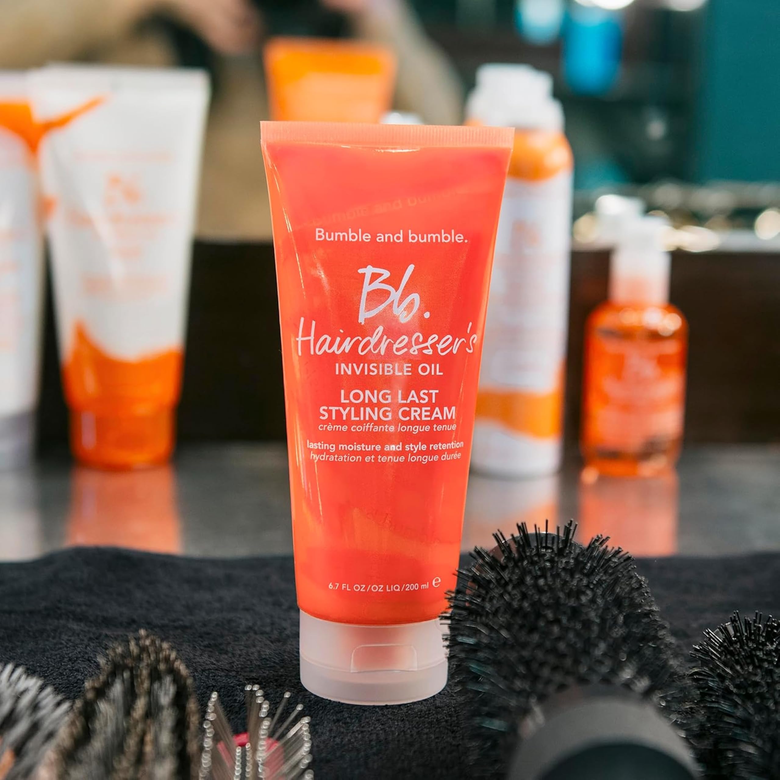 Bumble and bumble. Hairdresser's Invisible Oil Long Last Styling Cream | Hydrating, Anti Frizz, Color Safe | Curly, Wavy, Straight | With Argan Oil, Coconut Oil + Grapeseed Oil, 200 ml