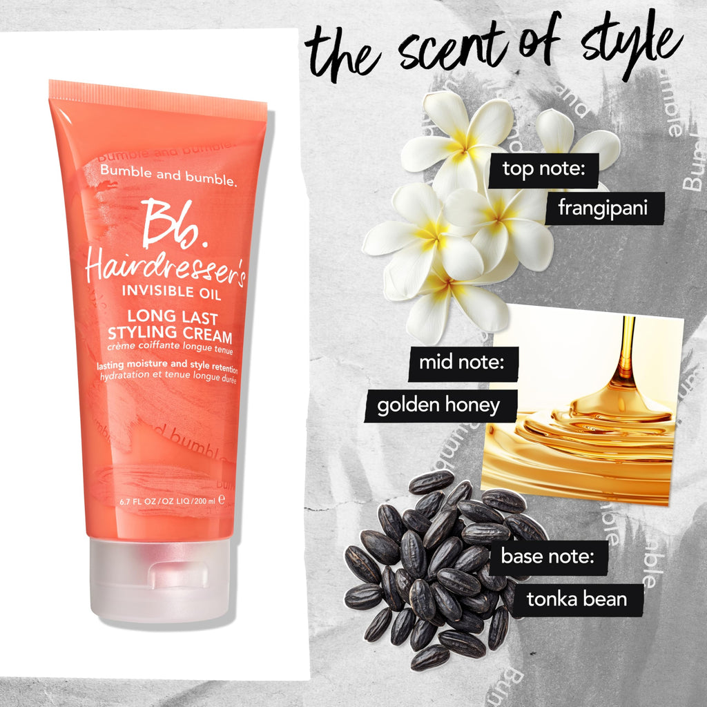 Bumble and bumble. Hairdresser's Invisible Oil Long Last Styling Cream | Hydrating, Anti Frizz, Color Safe | Curly, Wavy, Straight | With Argan Oil, Coconut Oil + Grapeseed Oil, 200 ml