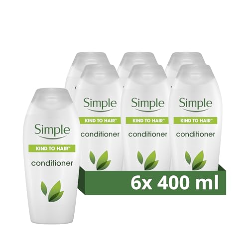 Simple Gentle Care Conditioner 6x 400ml - Hydrating Hair Care Bulk Pack