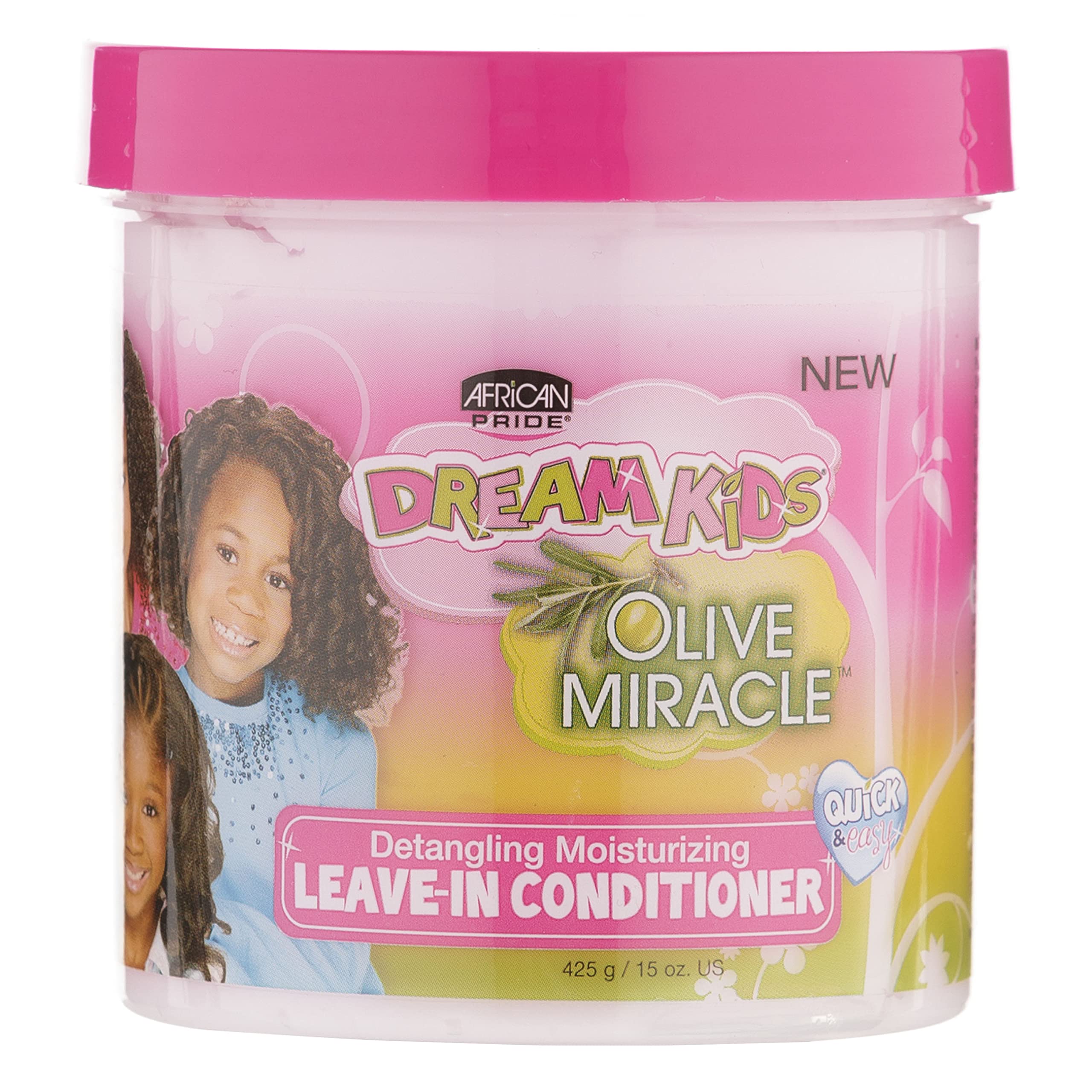 African Pride Dream Kids Olive Miracle Detangling Shampoo and Conditioner Combo Set by African Pride - BBE 06/2028