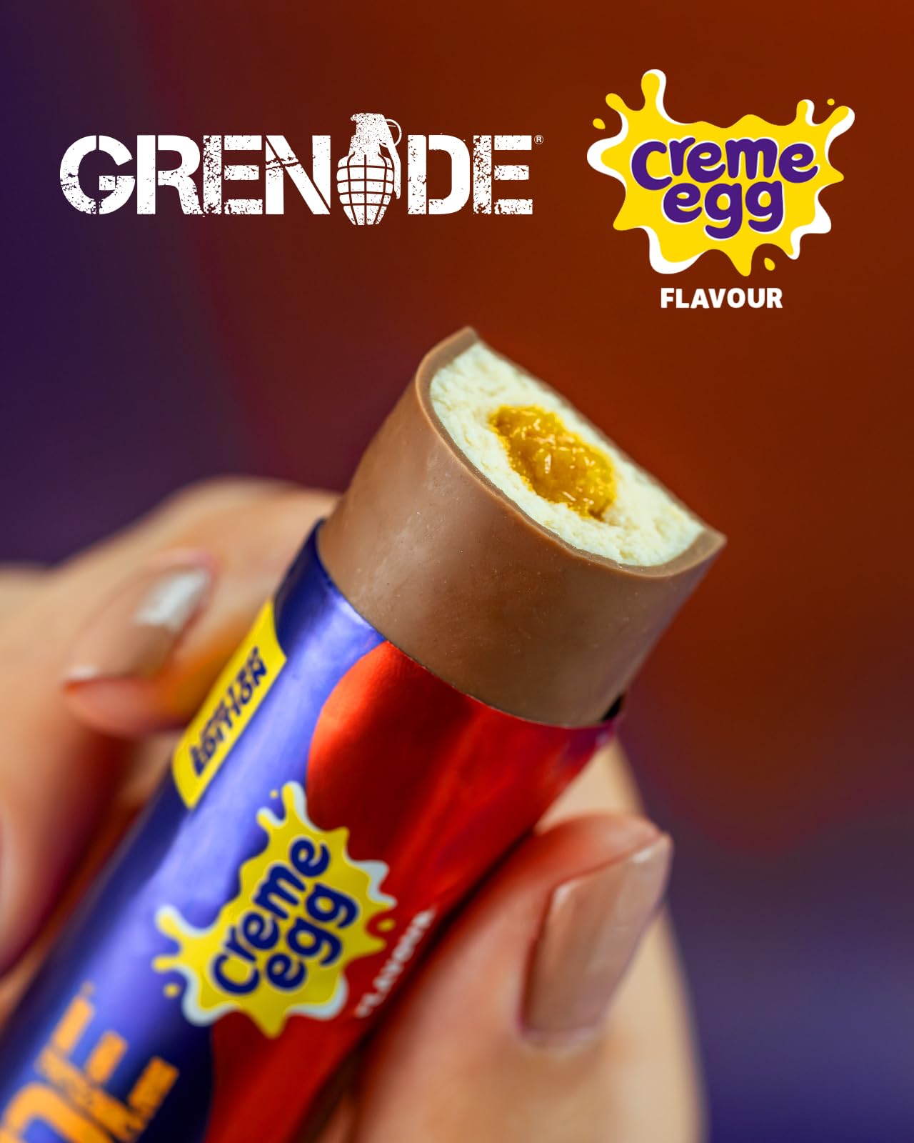 Grenade Soft Core Protein Bar - Creme Egg Flavour, High Protein, Low Sugar, 18 x 45g - Damaged Box - BBE 12/2026