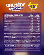 Grenade Soft Core Protein Bar - Creme Egg Flavour, High Protein, Low Sugar, 18 x 45g - Damaged Box - BBE 12/2026