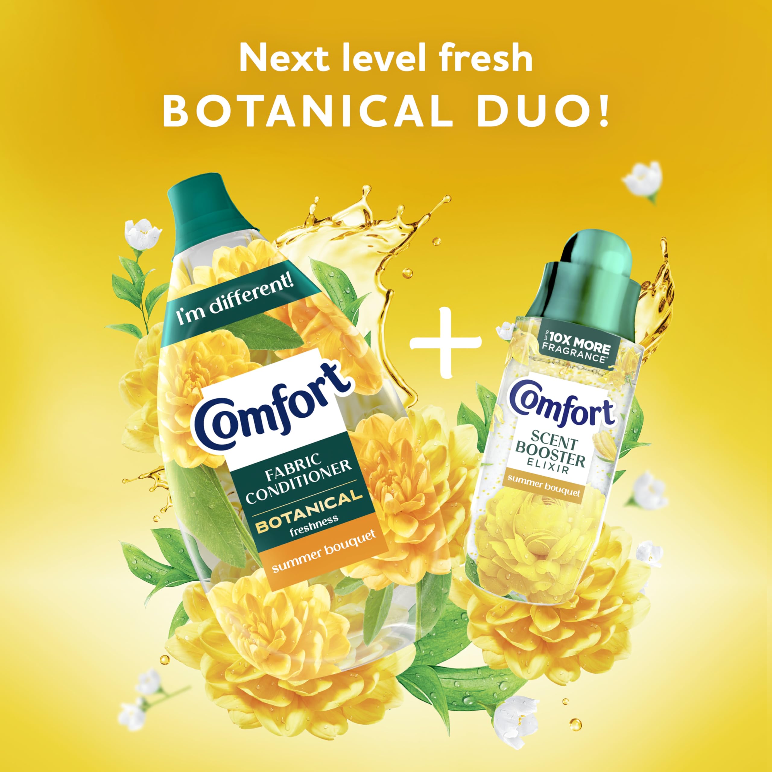 Comfort Botanical Summer Bouquet Fabric Conditioner 960ml - 64 Washes - CrystalFresh Softener
