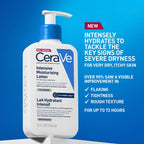 CeraVe Intensive Moisturising Lotion With 3 Essential Ceramides, Hyaluronic Acid, Shea Butter, MVE Technology, For Very Dry Itchy Skin, Fast-Acting, Fragrance Free, 473ml